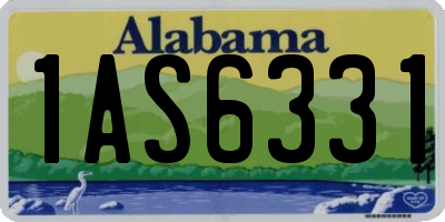 AL license plate 1AS6331