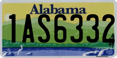 AL license plate 1AS6332