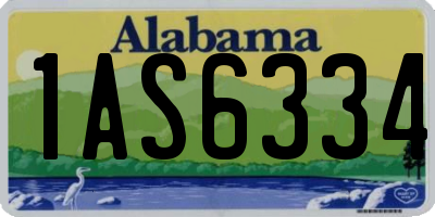 AL license plate 1AS6334