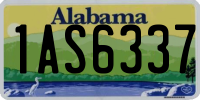 AL license plate 1AS6337