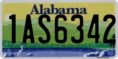 AL license plate 1AS6342
