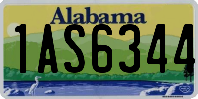 AL license plate 1AS6344