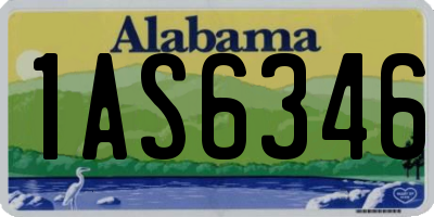 AL license plate 1AS6346