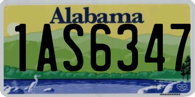 AL license plate 1AS6347