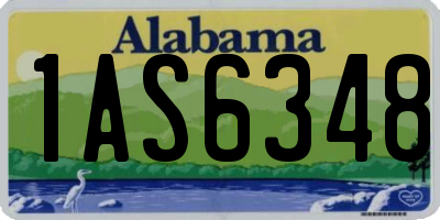 AL license plate 1AS6348