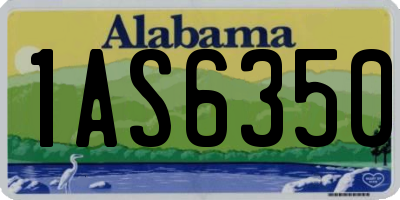 AL license plate 1AS6350