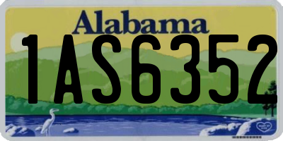AL license plate 1AS6352