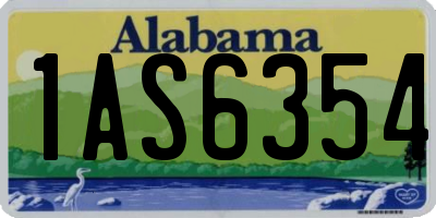 AL license plate 1AS6354