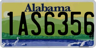 AL license plate 1AS6356