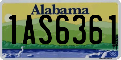 AL license plate 1AS6361