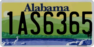 AL license plate 1AS6365