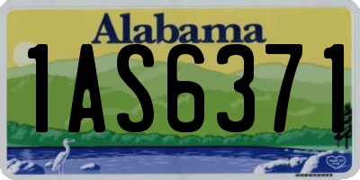 AL license plate 1AS6371
