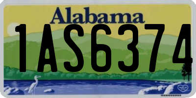 AL license plate 1AS6374