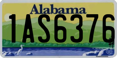 AL license plate 1AS6376