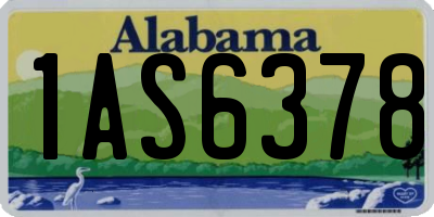 AL license plate 1AS6378