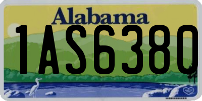 AL license plate 1AS6380
