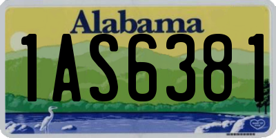 AL license plate 1AS6381