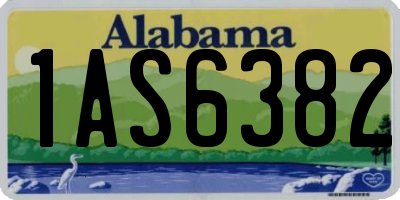 AL license plate 1AS6382