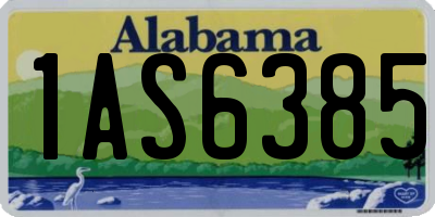 AL license plate 1AS6385