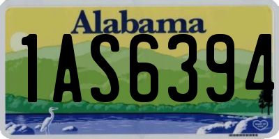 AL license plate 1AS6394