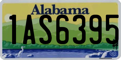 AL license plate 1AS6395