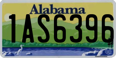 AL license plate 1AS6396