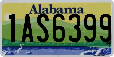 AL license plate 1AS6399
