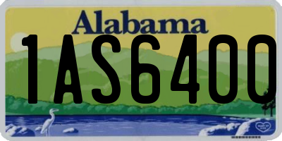 AL license plate 1AS6400