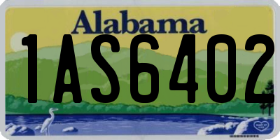 AL license plate 1AS6402