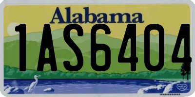 AL license plate 1AS6404