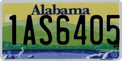 AL license plate 1AS6405