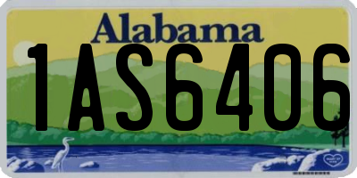 AL license plate 1AS6406