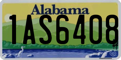AL license plate 1AS6408