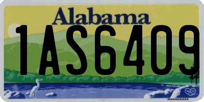 AL license plate 1AS6409
