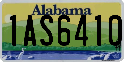 AL license plate 1AS6410