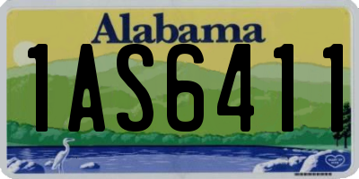 AL license plate 1AS6411