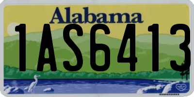 AL license plate 1AS6413