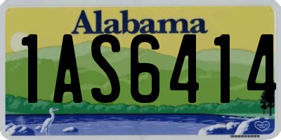 AL license plate 1AS6414