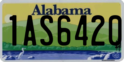 AL license plate 1AS6420