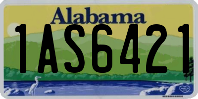 AL license plate 1AS6421