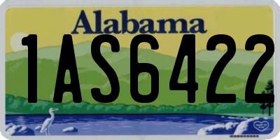 AL license plate 1AS6422
