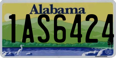 AL license plate 1AS6424