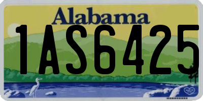AL license plate 1AS6425