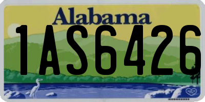 AL license plate 1AS6426
