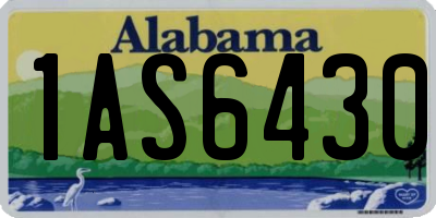 AL license plate 1AS6430