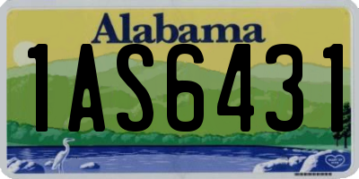 AL license plate 1AS6431