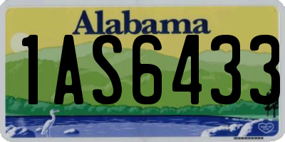 AL license plate 1AS6433
