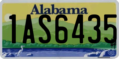 AL license plate 1AS6435