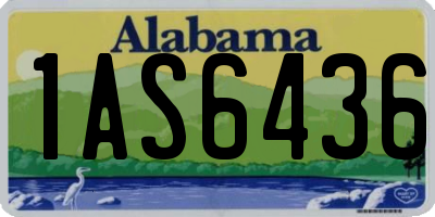 AL license plate 1AS6436