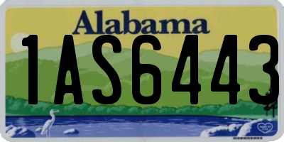 AL license plate 1AS6443